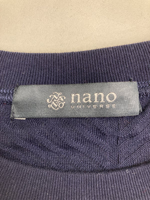 NANO-UNIVERSE/ナノユニバース/Tシャツ/カットソー/トップス/ネイビー/S