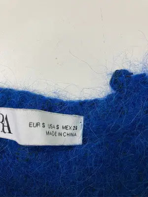 ZARA/ザラ/ニット/セーター/トップス/ブルー/EUR S/USA S/MEX 26