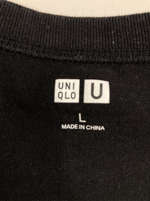UNIQLO/ユニクロ/Tシャツ/カットソー/トップス/ブラック/L
