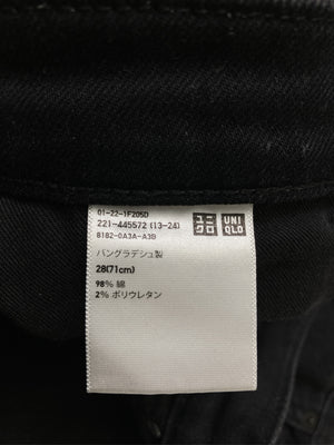 UNIQLO/ユニクロ/デニムパンツ/パンツ/ブラック/28(71cm)