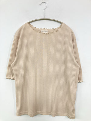 vandash/Tシャツ/カットソー/トップス/ベージュ/4L