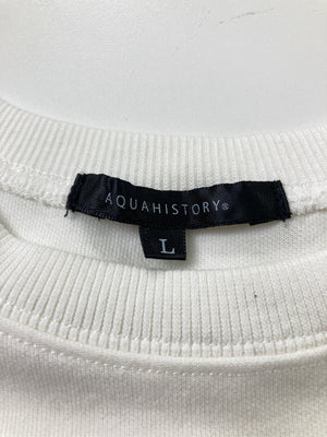 AQUAHISTORY/スウェット/トップス/ホワイト/L