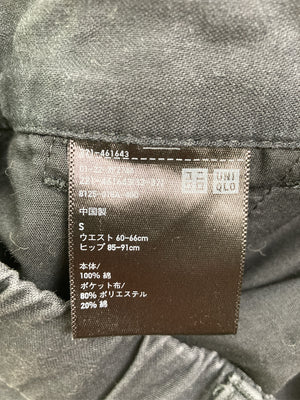 UNIQLO/ユニクロ/カーゴパンツ/パンツ/ブラック/S ウエスト60-66cm ヒップ85-91cm