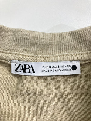 ZARA/ザラ/Tシャツ/カットソー/トップス/ベージュ/S