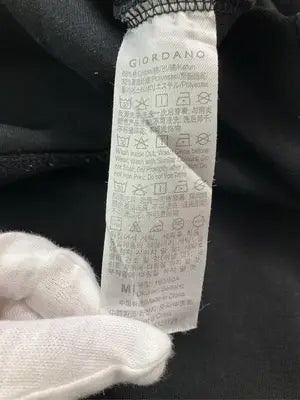 GIORDANO/ジョルダーノ/スウェット/トップス/ブラック/M