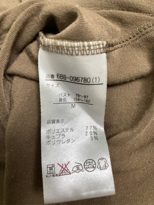 Tシャツ/カットソー/トップス/ブラウン/M    バスト79~87 身長154~162