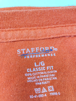 STAFFORD/スタッフォード/Tシャツ/カットソー/トップス/オレンジ/L