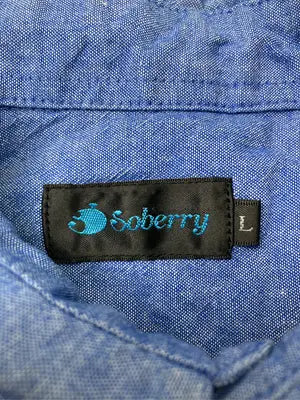 Soberry/シャツ/ブラウス/トップス/ブルー/L