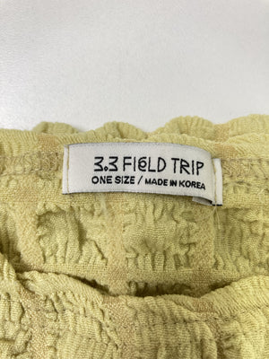 3,3 FIELD TRIP/スリースリーフィールドトリップ/Tシャツ/カットソー/トップス/イエロー/ONE SIZE