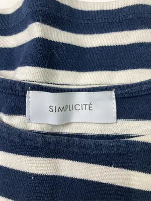 SIMPLICITE/サンプリシテ/Tシャツ/カットソー/トップス/ネイビー