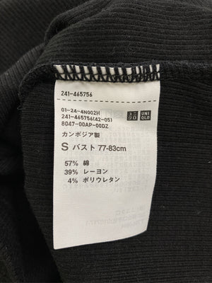 UNIQLO/ユニクロ/Tシャツ/カットソー/トップス/ブラック/S