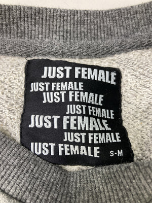 JUST FEMALE/スウェット/トップス/グレー/S-M