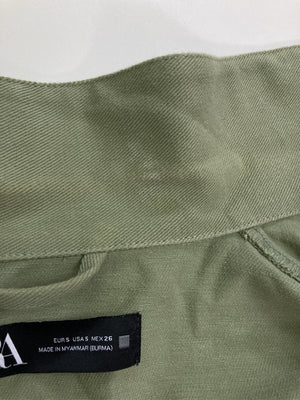 ZARA/ザラ/シャツ/ブラウス/トップス/カーキ/EUR S/USA S/MEX 26