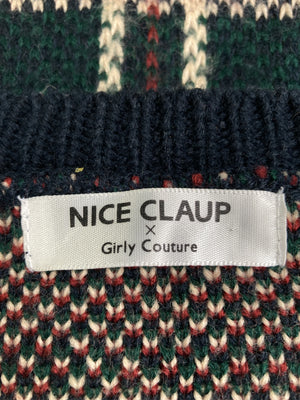 NICE CLAUP/ナイスクラップ/ニット/セーター/トップス/ブラック/M