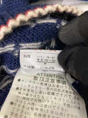 GIRL&GIRL/ニット/セーター/トップス/ネイビー/M