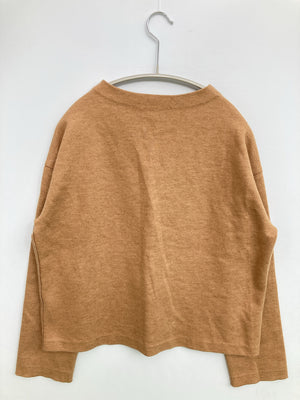 UNIQLO/ユニクロ/Tシャツ/カットソー/トップス/ブラウン/L