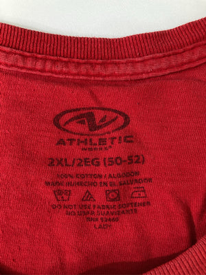 ATHLETIC/アスレチック/Tシャツ/カットソー/トップス/レッド/2XL