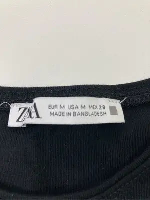ZARA/ザラ/Tシャツ/カットソー/トップス/ブラック/M