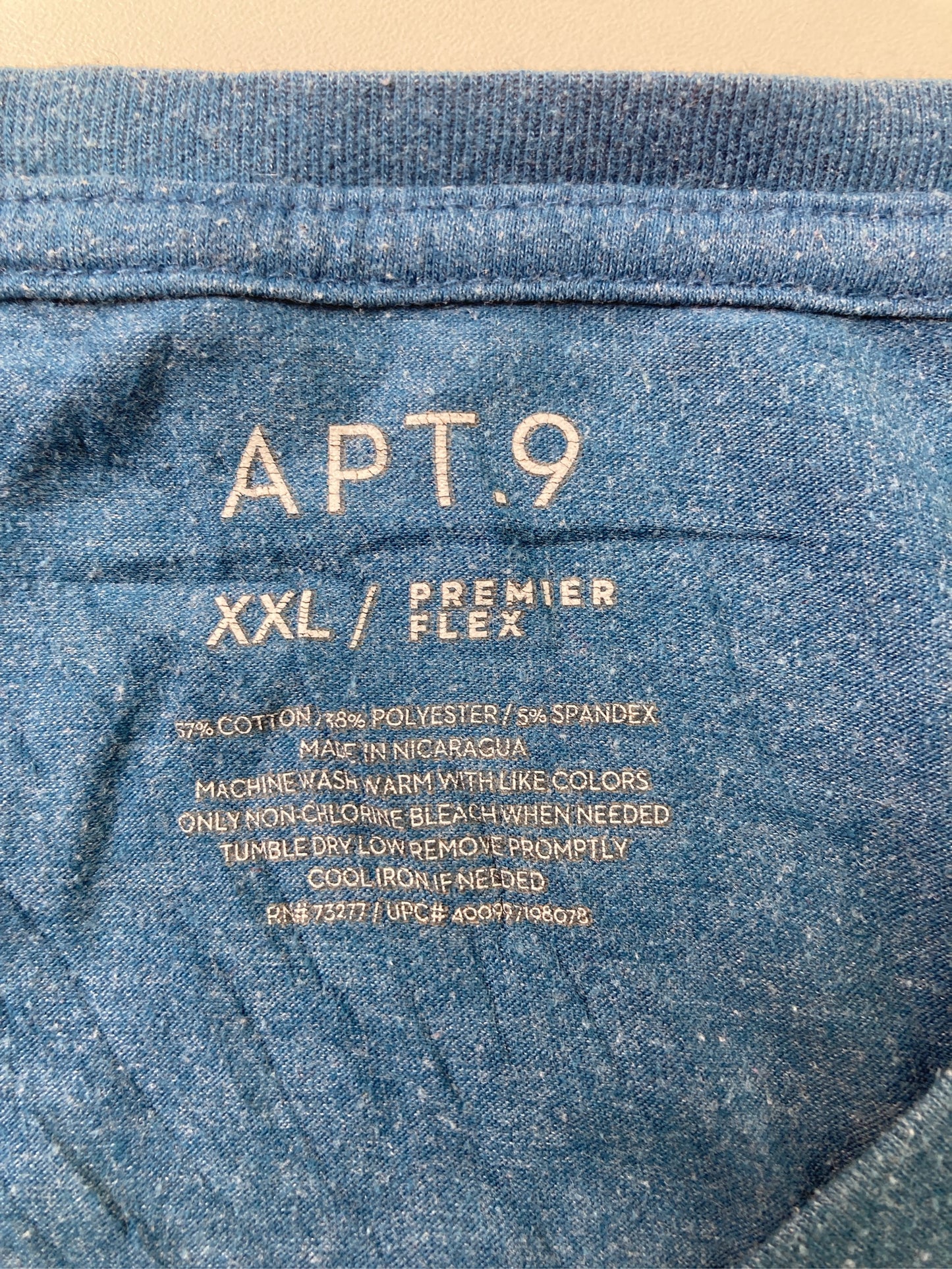 APT.9/アプトナイン/Tシャツ/カットソー/トップス/ブルー/XXL