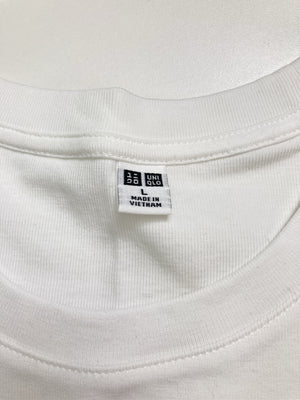 UNIQLO/ユニクロ/Tシャツ/カットソー/トップス/ホワイト/L