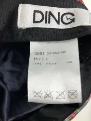 DING/ハンチング/ベレー帽/帽子/レッド/F