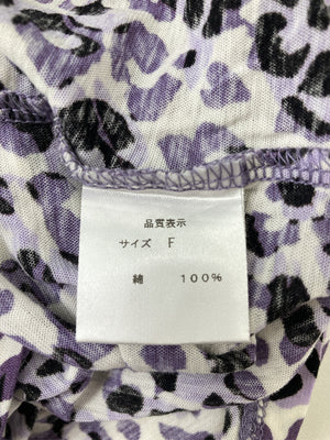 Tシャツ/カットソー/トップス/パープル/F