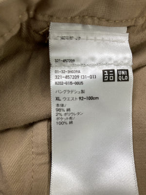 UNIQLO/ユニクロ/カーゴパンツ/パンツ/ブラウン/XL ウエスト92-100cm