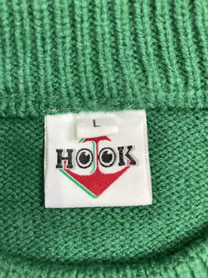 HOOK/フック/ニット/セーター/トップス/グリーン/L