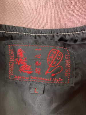 スカジャン/ジャケット/アウター/ピンク/L