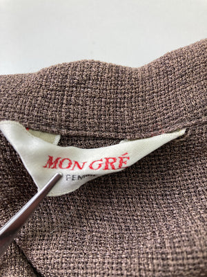 MON GRE/モングレ/シャツワンピース/ワンピース/ドレス/ブラウン