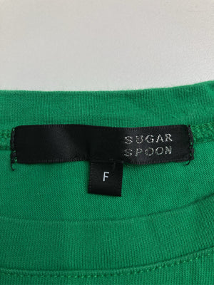 SUGAR SPOON/シュガースプーン/Tシャツ/カットソー/トップス/グリーン/F