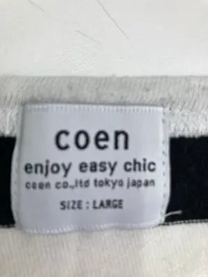 coen/コーエン/Tシャツ/カットソー/トップス/ホワイト/L