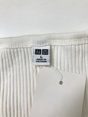 UNIQLO/ユニクロ/Tシャツ/カットソー/トップス/ホワイト/L