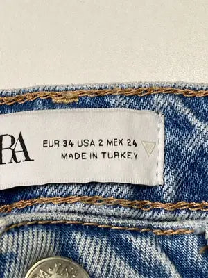 ZARA/ザラ/デニムパンツ/パンツ/ブルー/EUR 34 USA 2