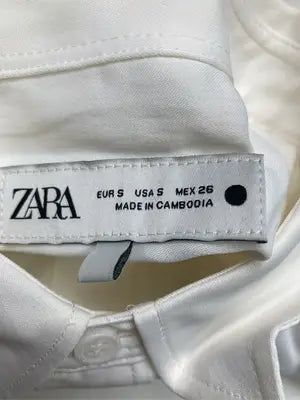 ZARA/ザラ/シャツ/ブラウス/トップス/アイボリー/S