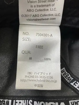 VISION STREET WEAR/ヴィジョンストリートウェア/キャップ/帽子/グレー/FREE