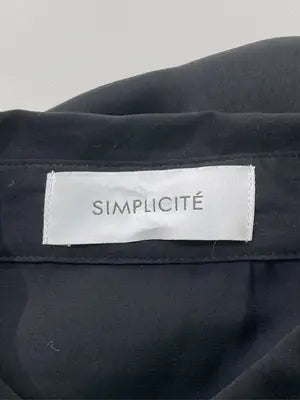 SIMPLICITE/サンプリシテ/シャツワンピース/ワンピース/ドレス/ブラック