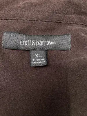 croft&barrow/クラフトアンドバロー/シャツ/ブラウス/トップス/ブラウン/XL