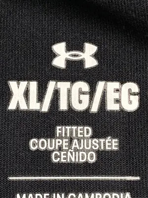 UNDER ARMOUR/アンダーアーマー/Tシャツ/カットソー/トップス/ブラック/XL
