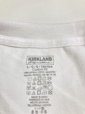 KIRKLAND Signature/カークランドシグネチャー/Tシャツ/カットソー/トップス/ホワイト/L
