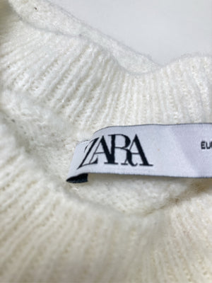 ZARA/ザラ/ニット/セーター/トップス/ホワイト/EUR M/USA M/ MEX 28