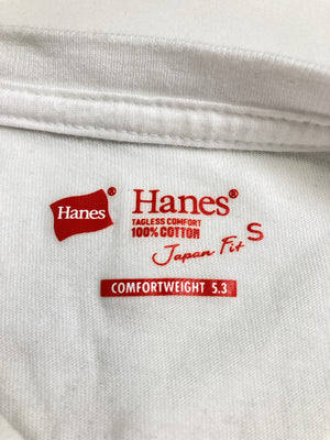 Hanes/ヘインズ/Tシャツ/カットソー/トップス/ホワイト/S