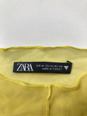 ZARA/ザラ/Tシャツ/カットソー/トップス/イエロー/M