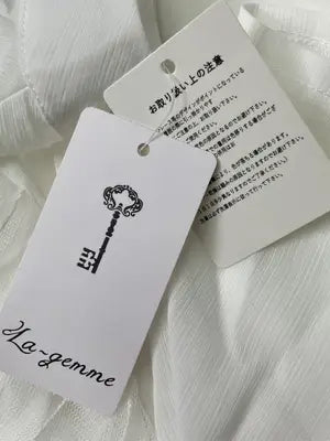 La-gemme/ラジェム/シャツ/ブラウス/トップス/ホワイト/L