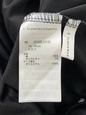 E hyphen world gallery peace/イーハイフンワールドギャラリーピース/ワンピース/ワンピース/ドレス/ブラック/F