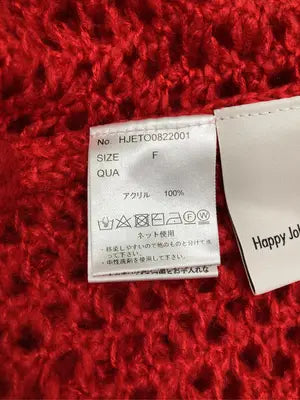 Happy John/ハッピージョン/ニット/セーター/トップス/レッド/F