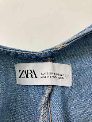 ZARA/ザラ/ワンピース/ワンピース/ドレス/ブルー/S