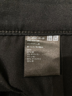 UNIQLO/ユニクロ/スラックス/パンツ/ブラック/M