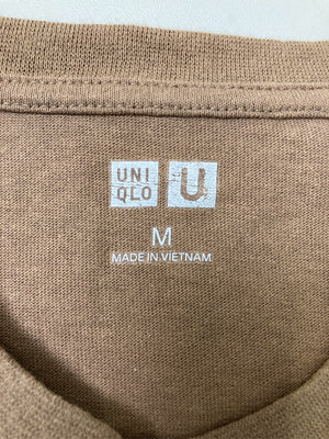 UNIQLO/ユニクロ/Tシャツ/カットソー/トップス/ベージュ/M