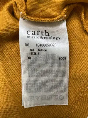 earth music&ecology/アースミュージックアンドエコロジー/Tシャツ/カットソー/トップス/イエロー/F